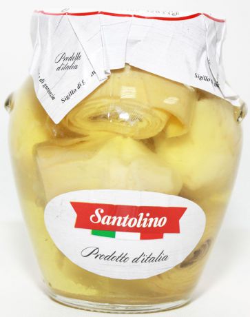 Santolino Артишоки целые в оливковом масле, 314 мл