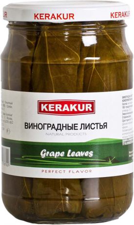 Kerakur Виноградные листья консервированные, 600 г
