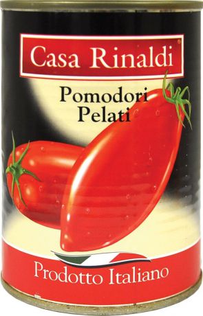 Casa Rinaldi Помидоры очищенные в томатном соке, 400 г