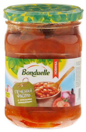 Bonduelle Печеная фасоль с южными томатами, 540 г