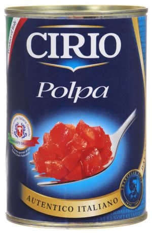 Cirio Polpa томаты очищенные резаные, 400 г