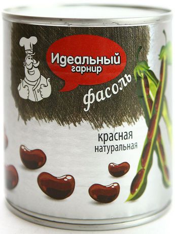 Идеальный гарнир Фасоль красная в собственном соку, 425 г