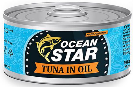 Ocean Star тунец филе в масле, 185 г