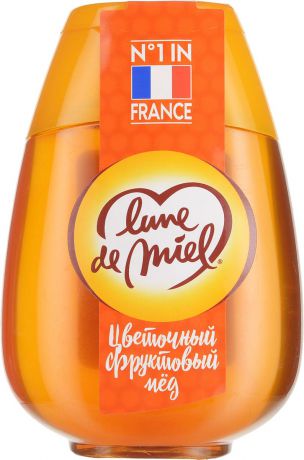 Lune de Miel Цветочный фруктовый мед, диспенсер с дозатором, 340 г