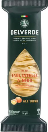 Delverde № 091 паста Тальятелле яичная, 250 г