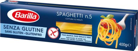 Barilla спагетти без глютена, 400 г
