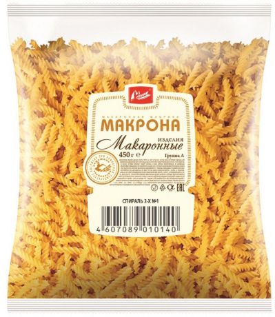 Макрона спираль, 450 г