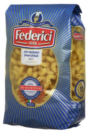 Federici Cavatappi пружинки рифленые макаронные изделия, 500 г