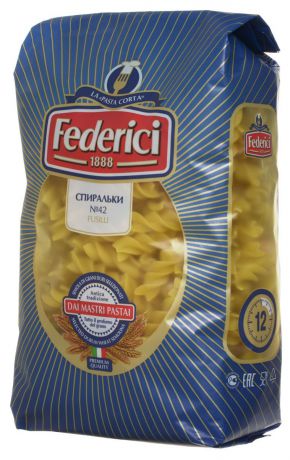 Federici Fusilli спиральки макаронные изделия, 500 г