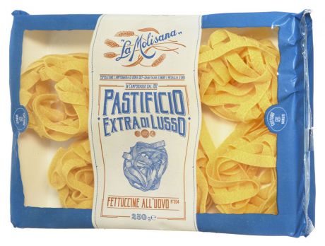 La Molisana Fettuccine яичная лапша в гнездах макаронные изделия 250 г