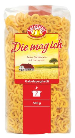 3 Glocken Gabelspagetti мелкие рожки, 500 г