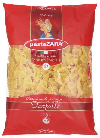 Pasta Zara Бабочки макароны, 500 г