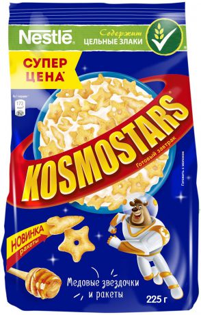 Nestle Kosmostars Звездочки и галактики готовый завтрак в пакете, 225 г