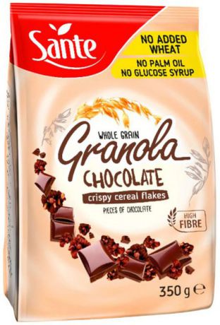 Sante Granola хрустящие злаковые хлопья с шоколадом, 350 г