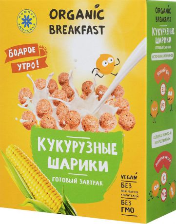 Компас Здоровья "Кукурузные шарики" готовый завтрак, 100 г