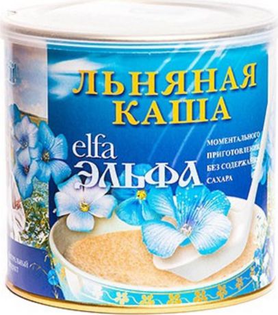 Эльфа Каша льняная со вкусом черники, 400 г