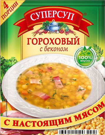 Русский продукт Суперсуп гороховый с беконом, 70 г