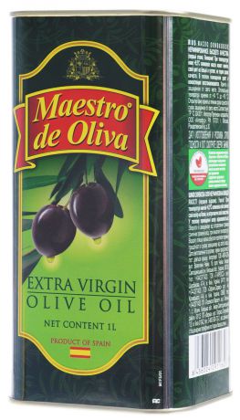 Maestro de Oliva Extra Virgin масло оливковое, 1 л