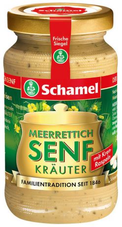 Schamel Хрен с горчицей с травами, 140 мл