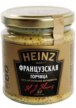 Heinz горчица Французская, 180 г
