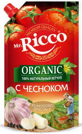 Mr.Ricco Pomodoro Speciale Кетчуп с чесноком, 350 г