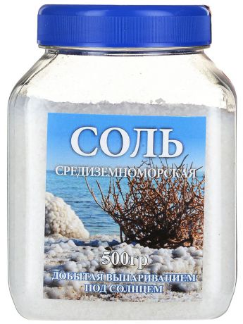 Ваше Здоровье соль средиземноморская средняя, 500 г