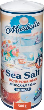 Marbellе морская соль йодированная мелкая, 500 г