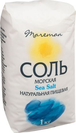 Mareman морская соль средняя, 1 кг