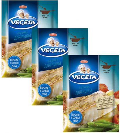 Vegeta приправа для рыбы, 3 пакета по 20 г
