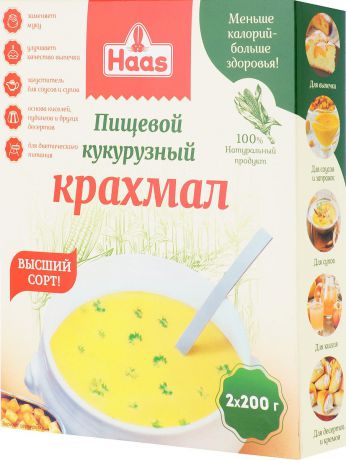 Haas кукурузный крахмал, 400 г