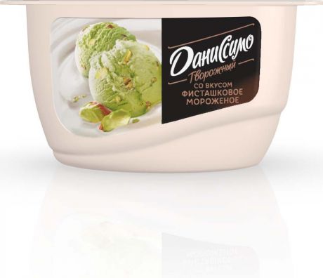 Даниссимо Продукт творожный Фисташковое мороженое 6,5%, 130 г