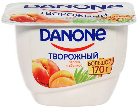Danone Продукт творожный Персик абрикос 3,6%, 170 г