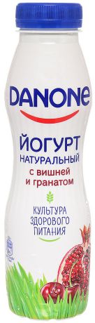 Danone Йогурт питьевой Вишня гранат 2,1%, 270 г