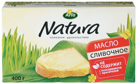 Arla Natura Масло Сливочное, 82%, 400 г