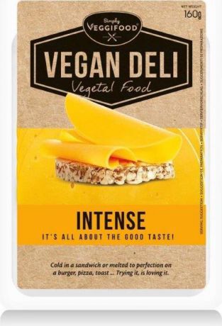FitFood Vegan Deli Нарезка веганская Intense со вкусом сыра Чеддар, 160 г