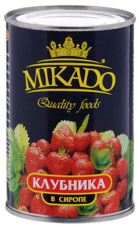 Mikado клубника в сиропе, 425 мл