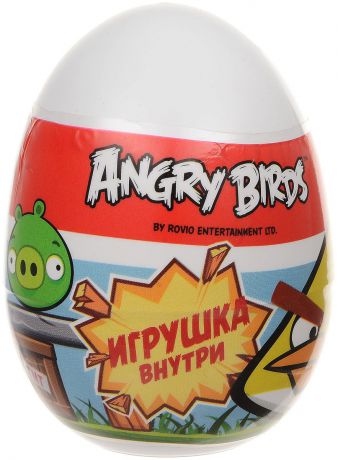 Angry Birds пластиковое яйцо с драже, 20 г