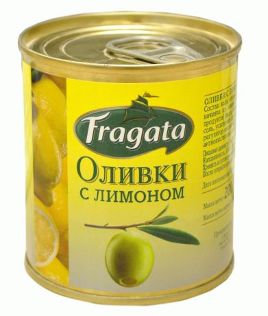 Fragata оливки с лимоном, 200 г