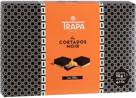 Набор шоколадных конфет Trapa Cortados Noir, 115 г