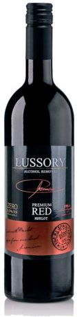 Вино безалкогольное красное полусухое Lussory Premium Merlot, 750 мл