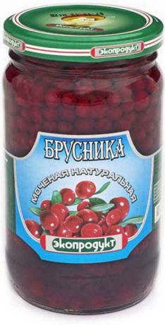 Брусника моченая Экопродукт, натуральная, 340 г