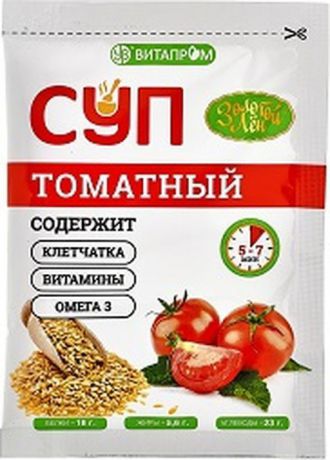 Суп быстрого приготовления Золотой Лен, томатный, 20 г