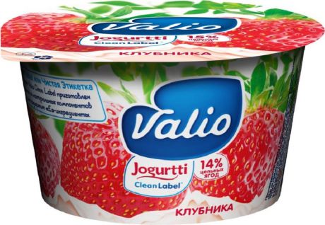 Valio Йогурт с Клубникой 2,6%, 180 г