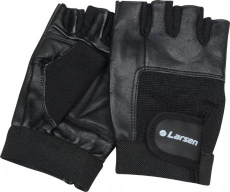 Перчатки для фитнеса Larsen "NT506", цвет: черный. Размер L