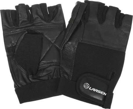 Перчатки для фитнеса Larsen "NT506", цвет: черный. Размер XL