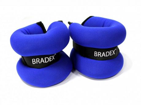 Утяжелитель Bradex "Геракл Экстра", цвет: синий, 1,5 кг, 2 шт. SF 0103