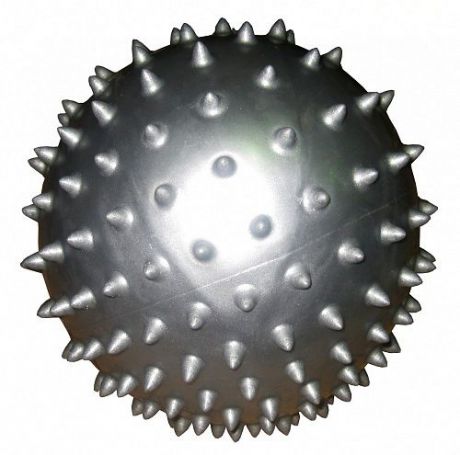 Мяч массажный "Alonsa", цвет: серебристый, 20 см