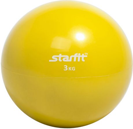 Медицинбол Starfit "GB-703", цвет: желтый, 3 кг