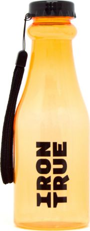 Бутылка спортивная Irontrue "Classic Series", цвет: оранжевый, черный, 550 мл. ITB921-550