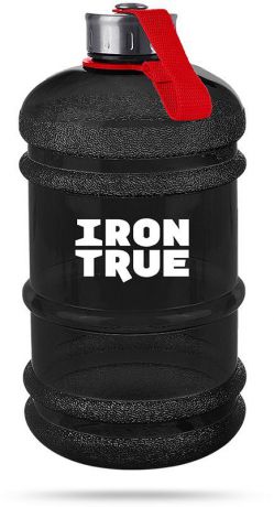 Бутылка спортивная "Irontrue", цвет: черный, красный, 2,2 л. ITB931-2200